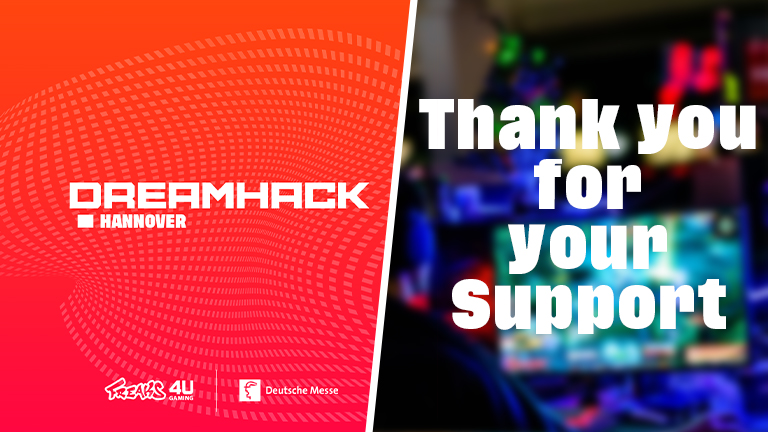 A thank you to our official partners of the LAN-Area: SEINZ., Volvic, R+V Versicherung and JBL Quantum